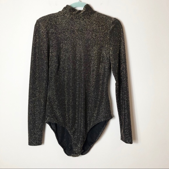 millie mackintosh Tops - MIllie Mackintosh Gold High Neck Bodysuit